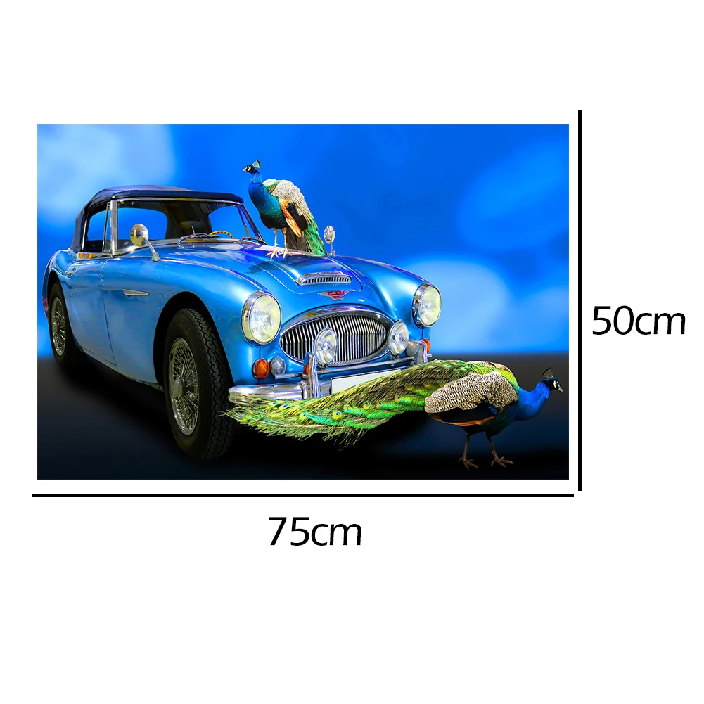 

Interesting DIY Paper Jigsaw Puzzle Decoration Gifts Car Assembling Picture Room for Children Early Learning Supplies