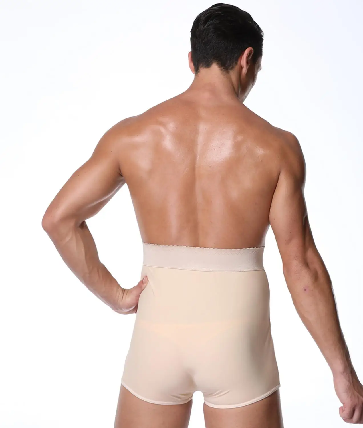 Для мужчин Лифт бедра мягкие трусы-боксеры трусики корректирующие штаны Высокое