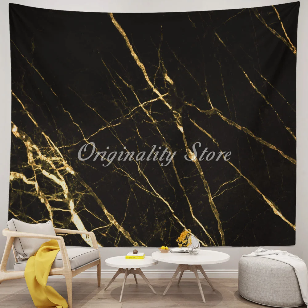 

Gold Marble Texture Tapestry Wall Hanging