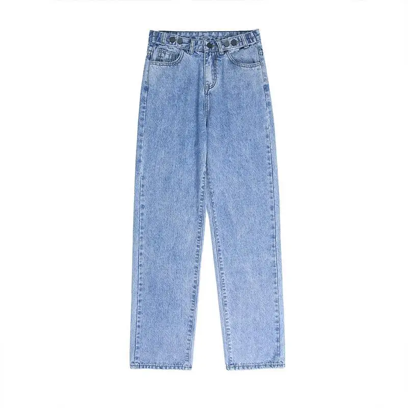 

Woman Jeans High Waist Clothes Wide Leg Denim Clothing Blue Streetwear Vintage Quality 2020 Fashion Harajuku Straight Pants