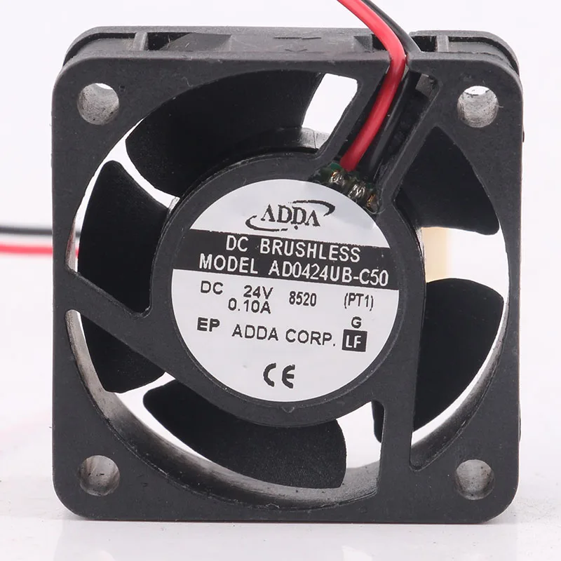

Original AD0424UB-C50 24V 0.10A 2-wire 4X4X2cm 4020 4CM Inverter Gamer Cabinet Thermal Paste Video Card Ryzen Cooling Fan