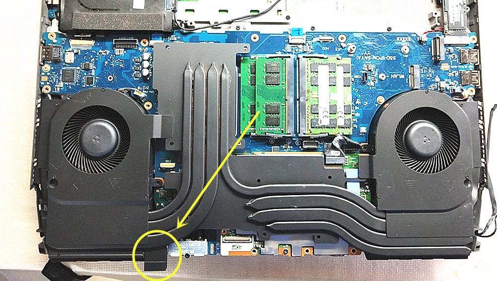 

DIY water Air/wind cooling heasink radiator Modification upgrade for Dell ALIENWARE 51M AREA-51M RTX2060 RTX2070 RTX2080