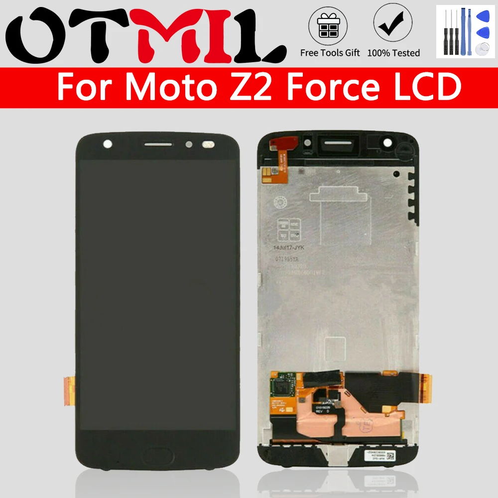 ЖК дисплей OTMIL 5 ''для Motorola Moto Z2 Force сенсорный экран дигитайзер рамка в сборе для