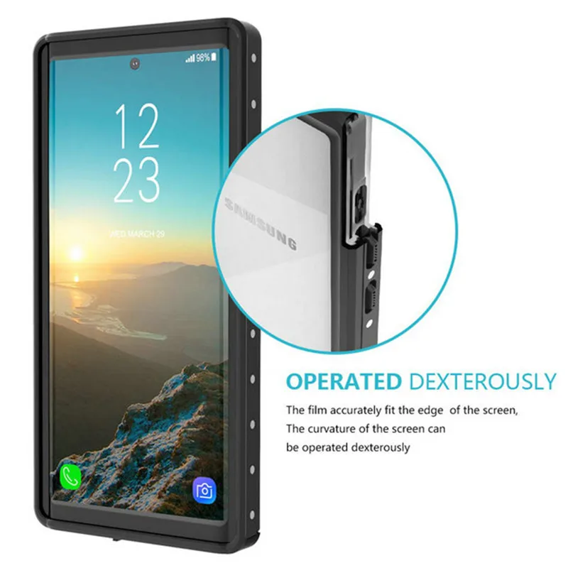 Водонепроницаемый Чехол IP68 для Samsung Note 10 plus 8 9 плавания водонепроницаемый чехол