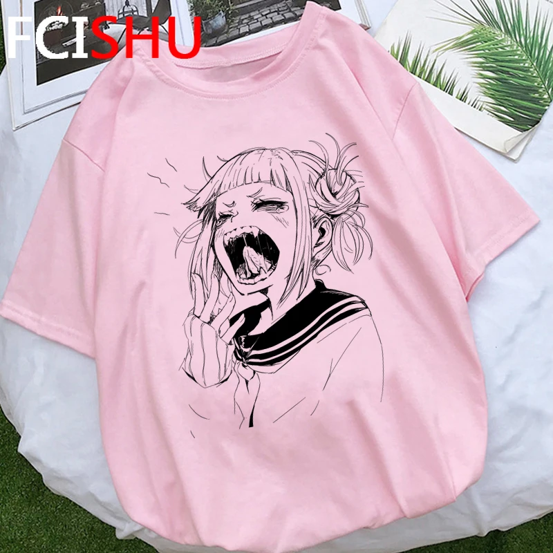Футболка Hentai Graphic Himiko Toga Мужская летняя футболка с рисунком вайфу топ надписью