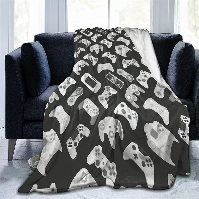 

Video Game Controller Navajo Cubre Camara Green Throw Blanket 3D Print On Demand Sherpa Super Comfortable For Sofa Thin Quilt