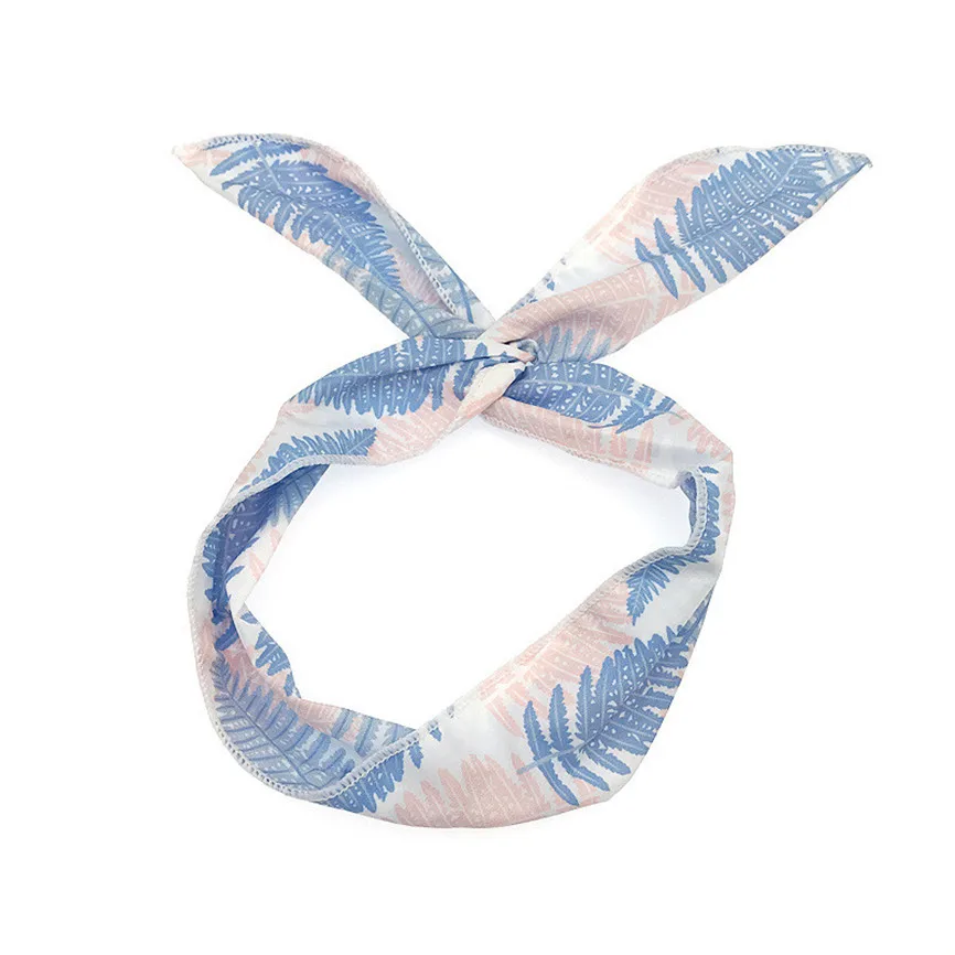 Эластичная Милая винтажная повязка на голову для женщин и девушек с цветочным