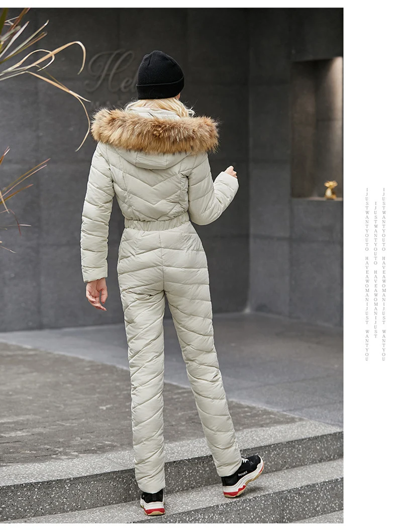 New Women Ski jacket and Pant Ski suits Females Jumpsuit Women Snowboard Waterproof Overall Russia