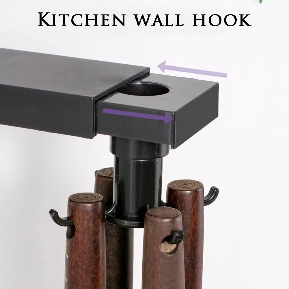 Rotary Kitchen Hook Wall Rotating 360 Degrees Rotatable 6 Storage Gadget Tableware Accessory | Дом и сад