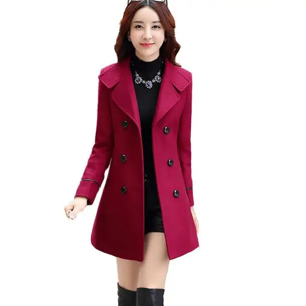 Женские шерстяные пальто 2019 новые женские зимние куртки элегантный шерстяной