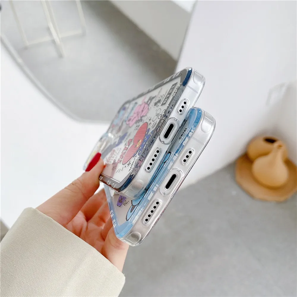 Прозрачный мягкий чехол с мультяшным изображением глаза ангела для iphone 15Pro XR XSMax 11