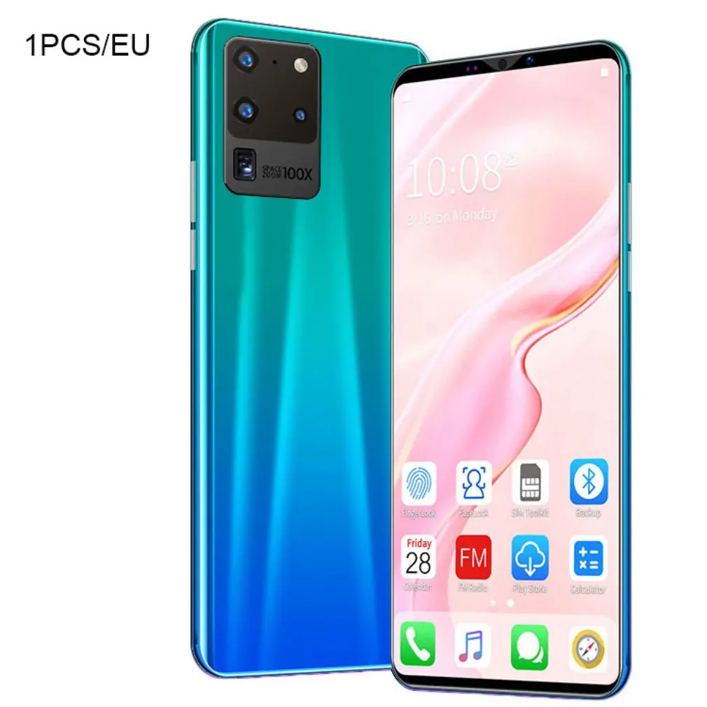 

Смартфон S20 Pro 5.8 Φ 512M + 4G Android, 3D стеклянная задняя крышка черного цвета с покрытием