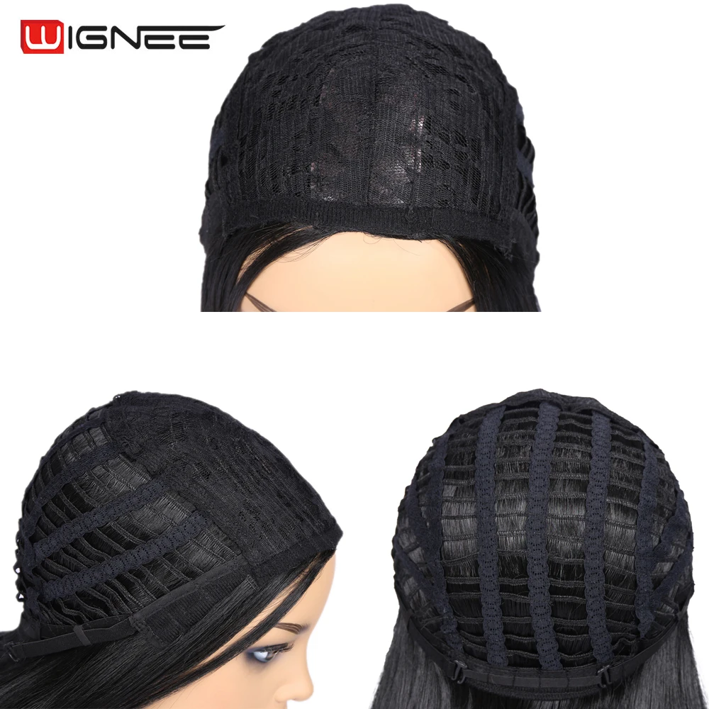 Парики Wignee женские с прямыми короткими волосами термостойкие синтетические на