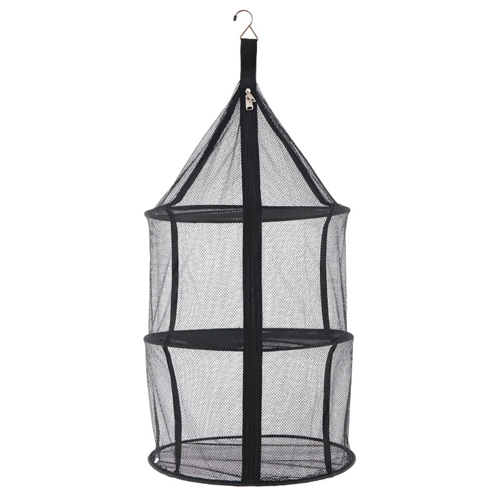 

Camping Dry Net Stable 3-Layer Outdoor Hanging Foldable Drying Rack Portable Camping Mesh Rack Collapsible Food Drying Net