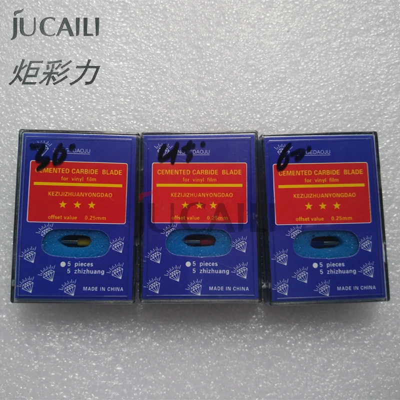 Jucaili Хорошая цена 5 шт. 30/45/60 градусов для режущего плоттера Roland режущее лезвие из