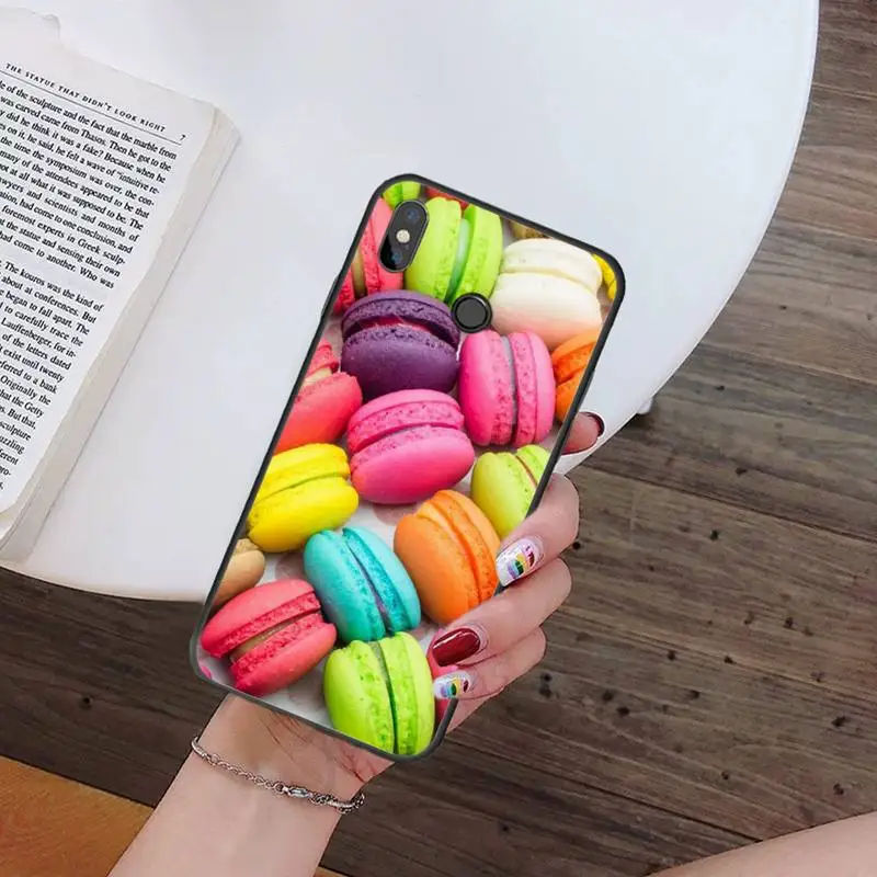 

Dessert ice cream Macaron Food Phone Case For Xiaomi Redmi note 7 8 9 t k30 max3 9 s 10 pro lite