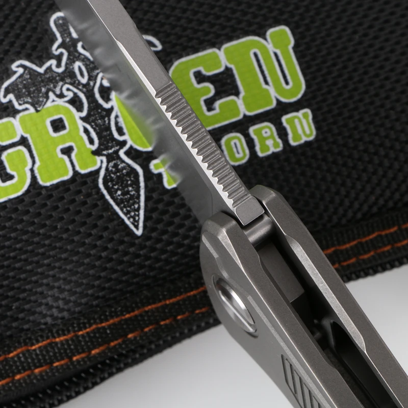 Green Thorn F95 R18 складной нож(3,7") D2 стальное лезвие titanium ручка Открытый инструмент для кемпинга и охоты карман кухонные принадлежности