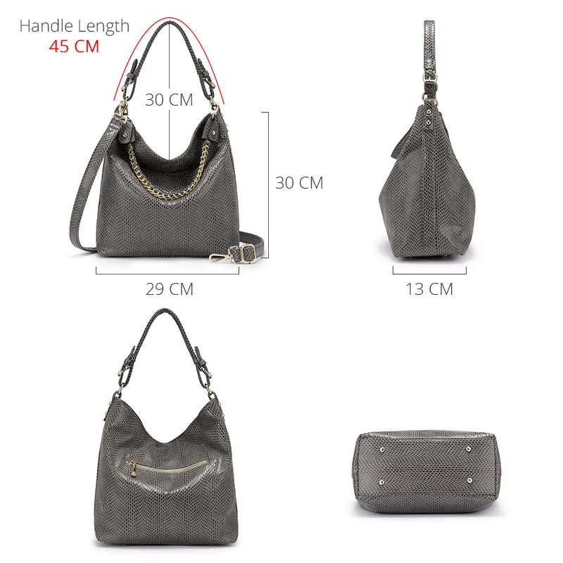 Женская сумка-хобо из искусственной кожи с верхней ручкой и цепочкой | Багаж