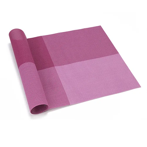 purple Новая мода ПВХ обеденный стол подстилка европейский стиль кухонный инструмент Посуда коврик подставка Кофе Чай место коврик - Цвет: purple