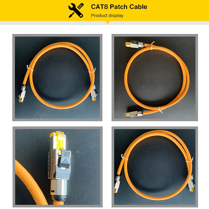 Zoerax Cat8 Ethernet Patch Cable S/FTP 22AWG Screened Solid | 2000Mhz (2Ghz) up to 40Gbps Future 5th-Gen LAN Компьютеры и офис