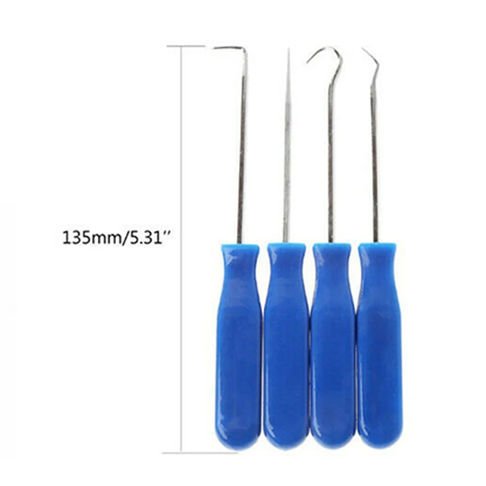 

4pcs/set Car Auto Vehicle 13.5cm Pick and Hook Set O Ring Oil Seal Gasket Puller Remover Pick Hooks Tools