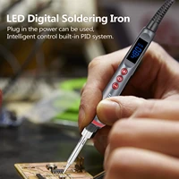90w led digital soldering iron adjustable temperature electric soldering iron 4 wire core welding tools with automatic sleep