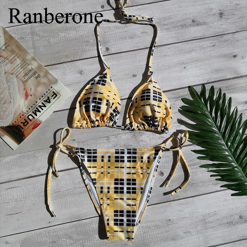 Комплект бикини из 2 предметов Бандажное женское с леопардовым принтом