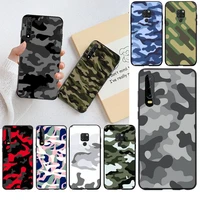 camouflage pattern camo military army phone case for huawei p40 p30 p20 lite pro mate 30 20 pro p smart 2020 prime