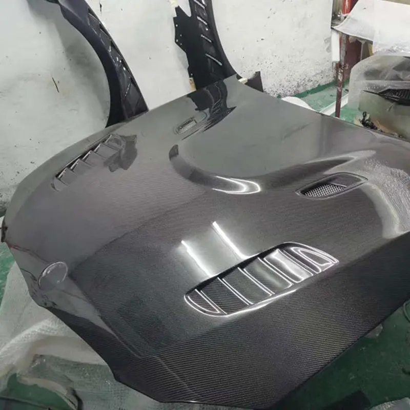 

For BMW 3 Series E90 E92 2005 2006 2007 2008 V Style Sedan LWB Carbon Fiber Hoods Engine Cover Bonnet Lid Vent Cover Air hood