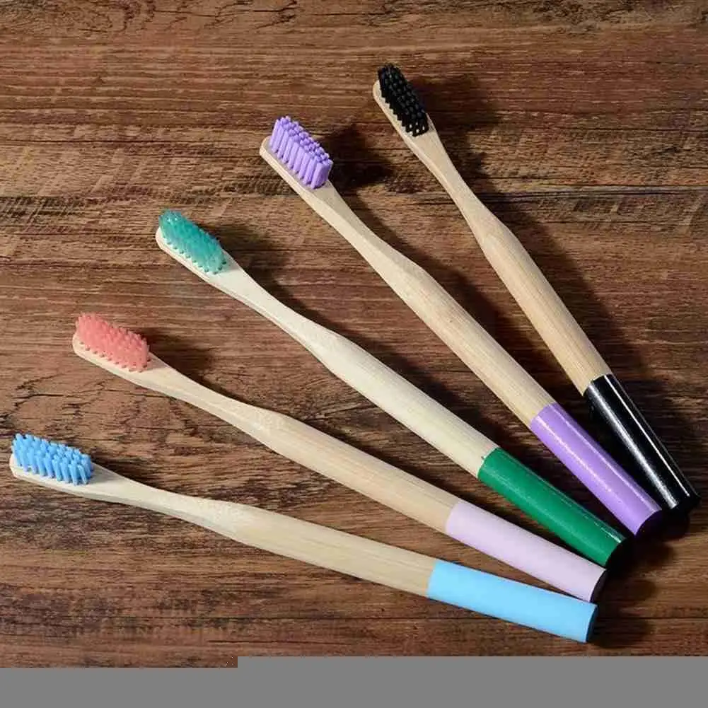

Adult Bamboo Toothbrush With Soft Bristles Environmental Bambu Cepillo Protection Round Toothbrush Dientes Clareador C F6U2