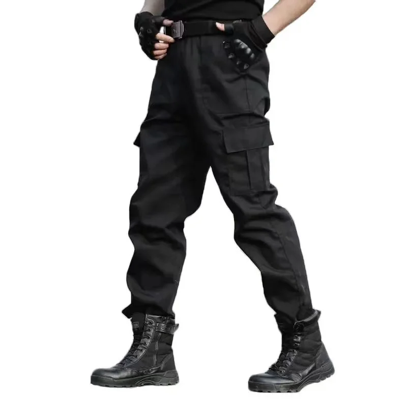 

Black Military Tactical Cargo Pants Men Army Trekking Sweatpants High Quality Black Working Men Elastic Breathable Pant Clothing