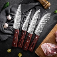 hammered stainless steel chefs knife slicing knife boning knife household meat cleaver kitchen cooking tool
