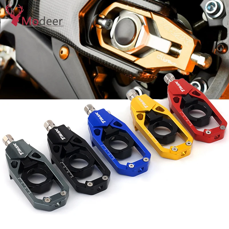 Motorcycle CNC Aluminum Rear Axle Chain Adjusters Tensioners Catena Spool For YAMAHA Tmax530 t-max tmax 530 SX/DX 2013-2022 2020