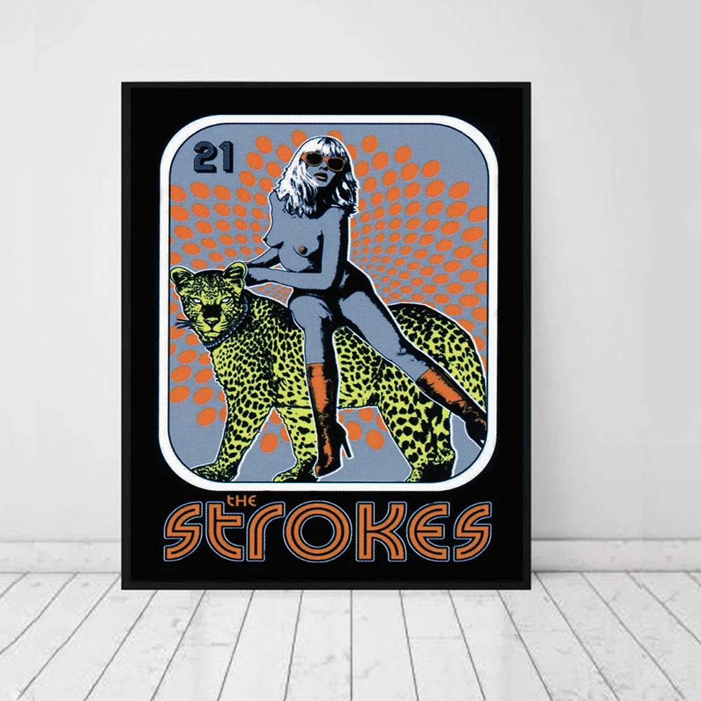 

Плакат на холсте музыкальной группы Инди The мазки 2006, художественная абстрактная печать, современная картина для гостиной, домашний декор