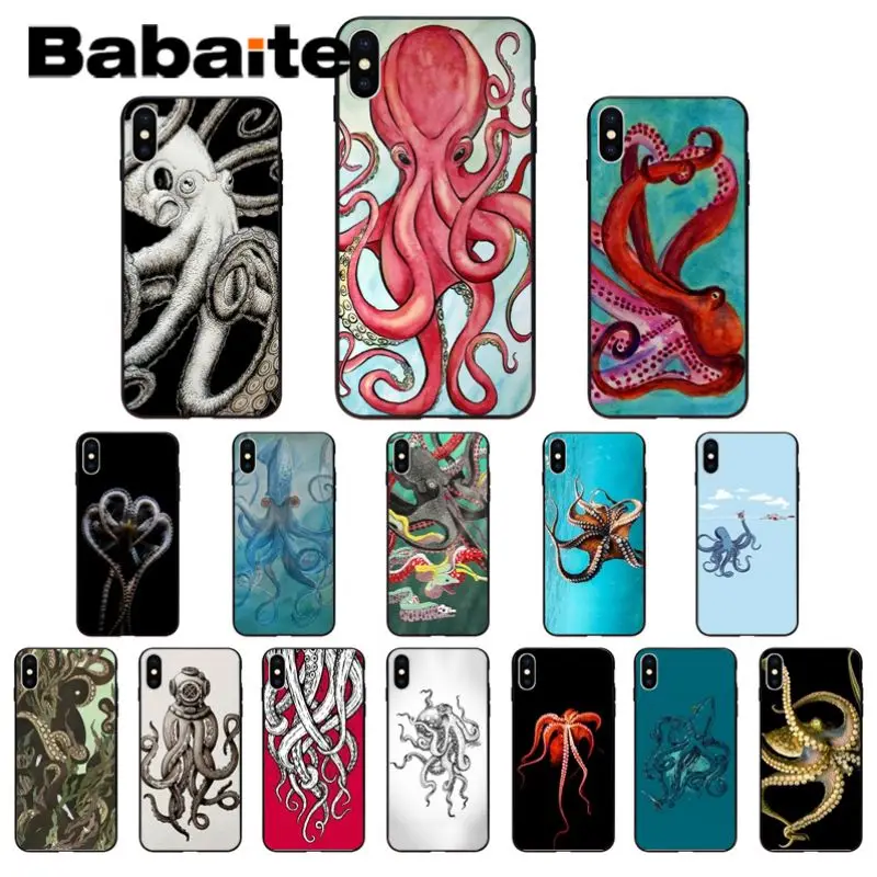 Для iphone 11pro max щупальца морской осьминог мягкий силиконовый чехол для мобильного