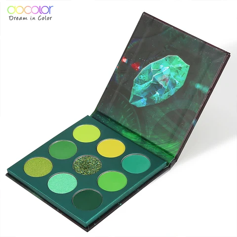 Docolor Gemstone палитра теней для век 9 цветов Палитра теней Naked Smokey блестящий крем цветная пудра Blendable водонепроницаемая