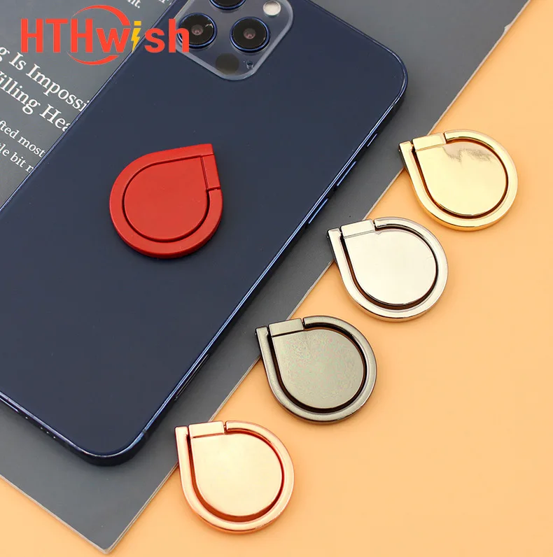 

Metal drop shape rotatable multi-angle mobile phone ring holder car magnetic holder mobile phone accessories auto accessories