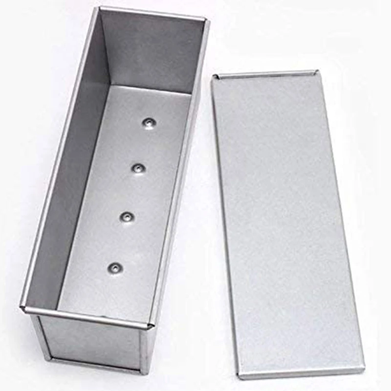 

Bakeware Aluminized Steel Loaf Pan with Cover, 13 x 4.4 X4.6 Inch, Nonstick & Quick Release Coating(Silver)