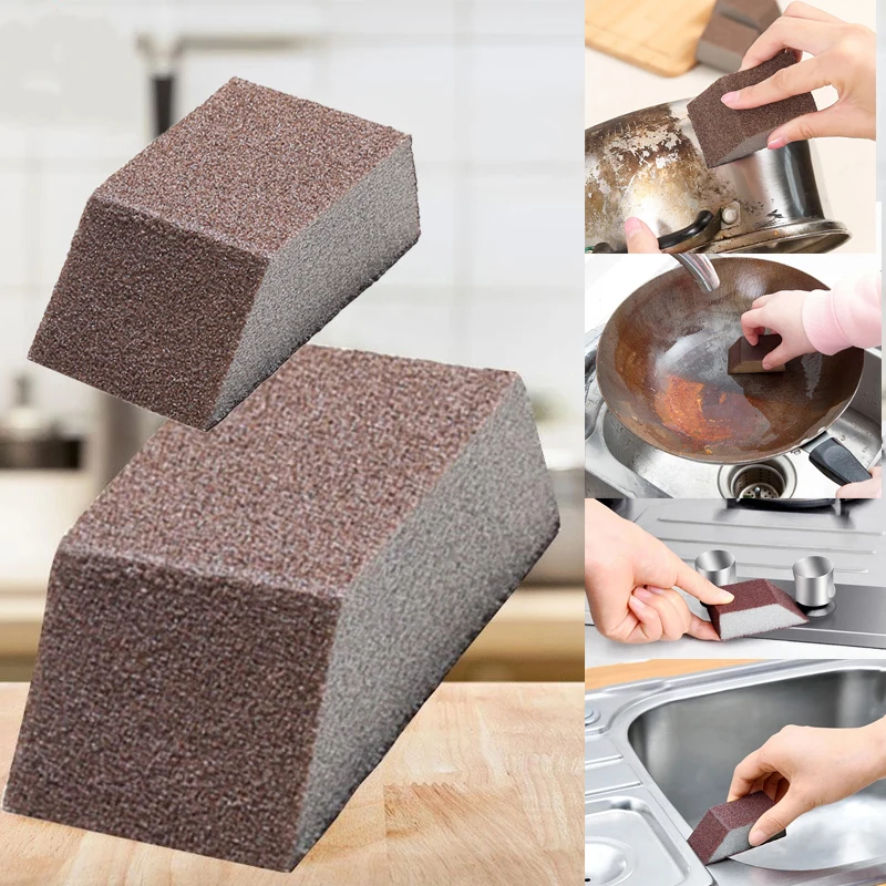 

1/3/5PCS Emery Sponge Eraser Repeatedly Uses Trapezoidal Nanometer To Remove Rust and Clean Kitchen Supplies