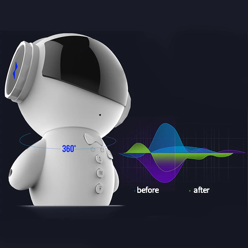 Портативный Bluetooth динамик светодиодный дисплей Будильник FM радио K песня