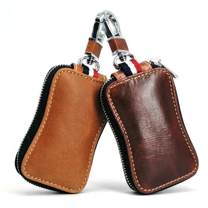 Брелок для ключей из высококачественной воловьей натуральной кожи цепочка