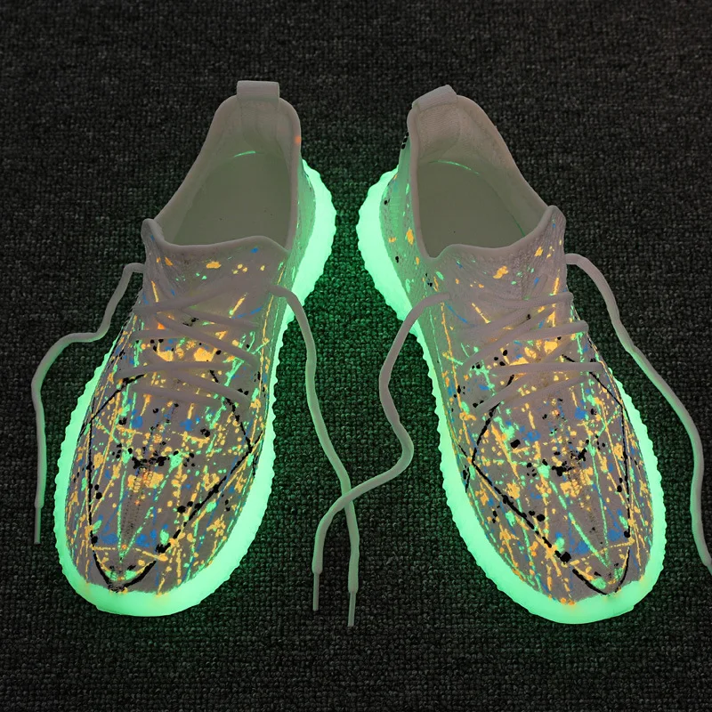 

Autumn Winter Casual Men Shoes Mesh Breathable Lighted Running Sneakers Walking Sneakers Leisure Platform Leisure Male Footwear8