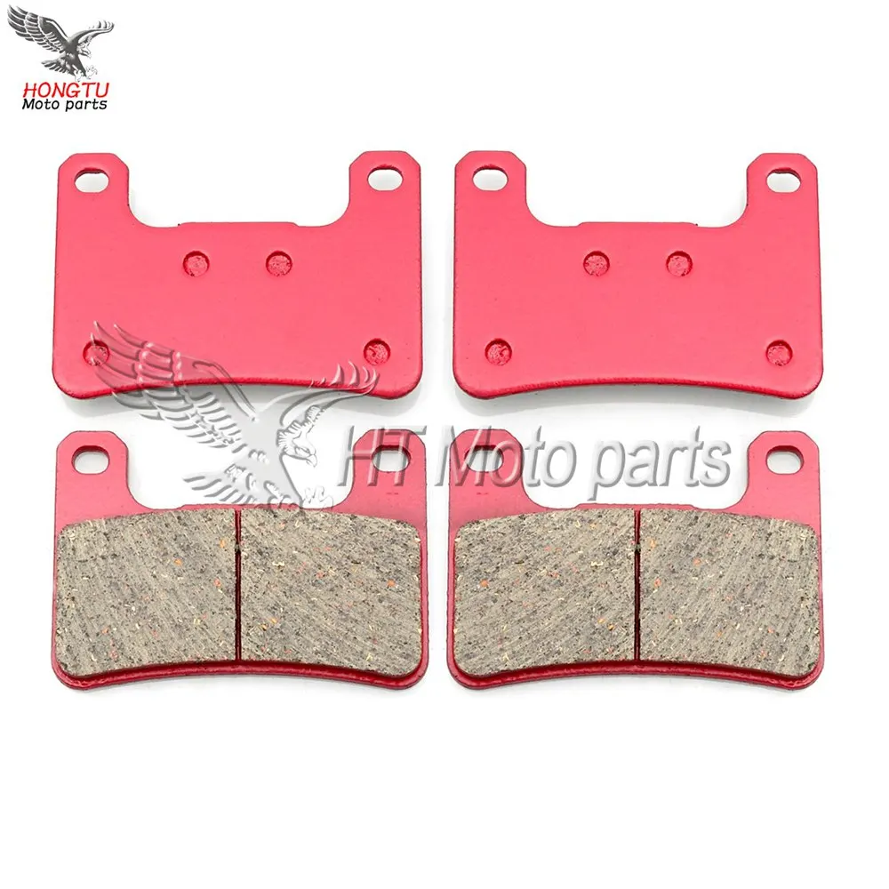 Front 2 Pair Мотоциклетные керамические Передние Задние тормозные колодки для Suzuki GSXR 600 GSXR600 750 2006-2010 GSXR1000 2007-2008 Hayabusa GSX1300R 2008-12 - Цвет: Front 2 Pair
