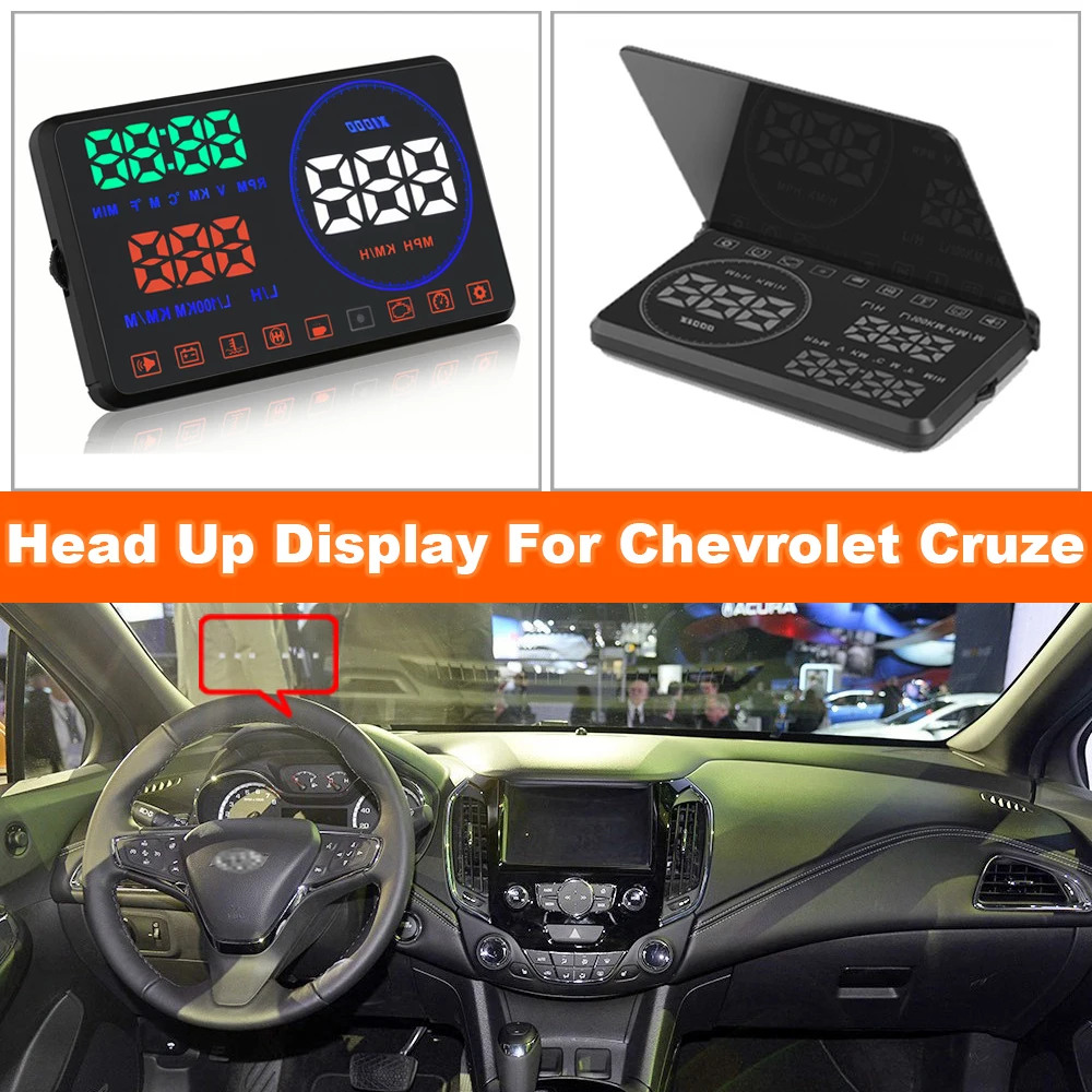 

Car HUD Head Up Display Auto Electronic Accessories For Chevrolet Cruze/Holden Astra Sedan 2014-2020 OBD/OBD2/OBD 2/OBDII Film