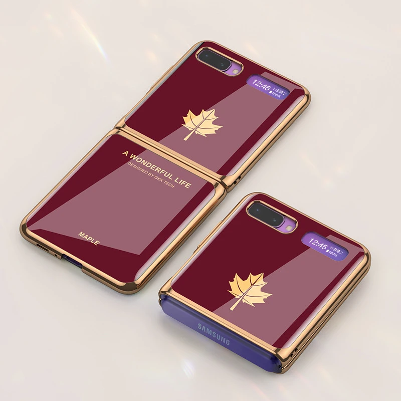 Luxury Electroplate Case For Samsung Galaxy Z Flip 5G Tempered Glass Hard PC Protective Cover | Мобильные телефоны и