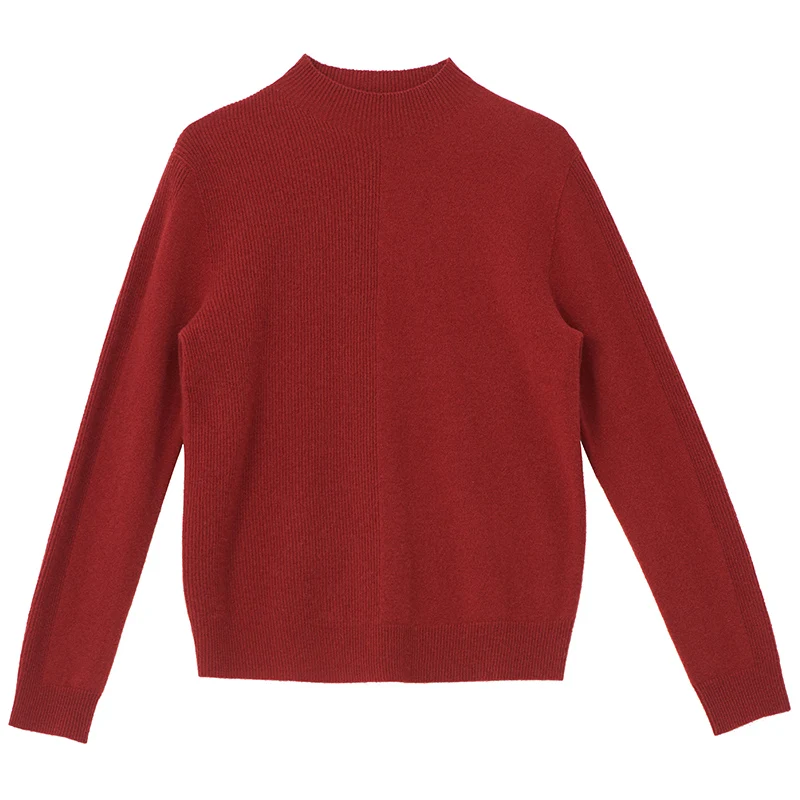 

CYNTHIA Women Wool Sweater Female Vintage Half-turtle Pullover Fans +3% Discount 20QDM-102