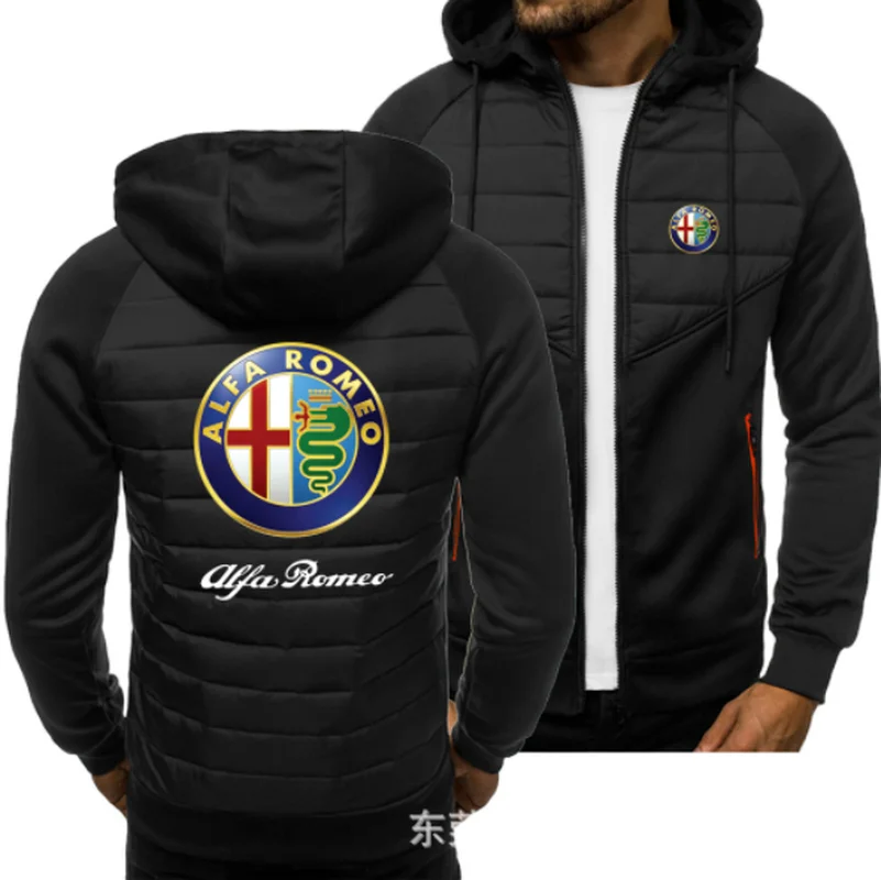 

2021new Men for ALFA ROMEO Print Spring Autumn Mens Jacket Casual Sweatshirt Long Sleeve Mens zipper Jacket Man Hoody