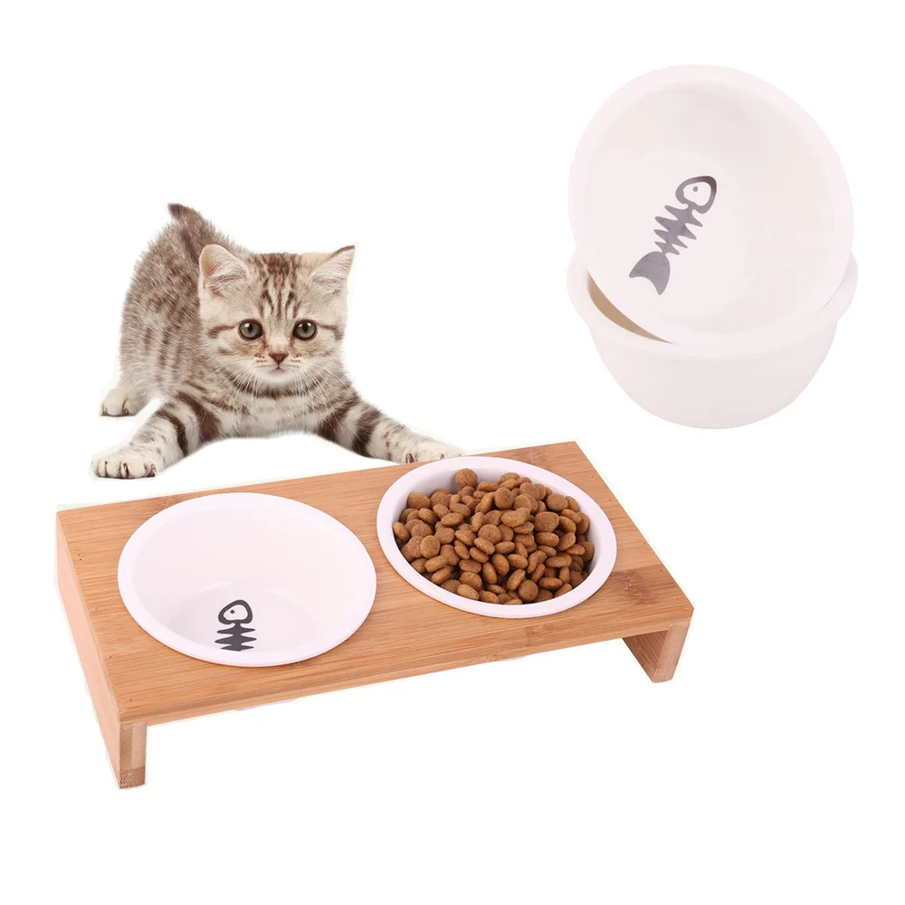 Керамическая миска для питомцев корма кошек и собак питьевая кормушка одинарная