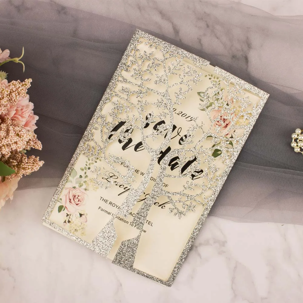 25 шт. Карманный чехол для свадебных приглашений|Открытки и приглашения| |