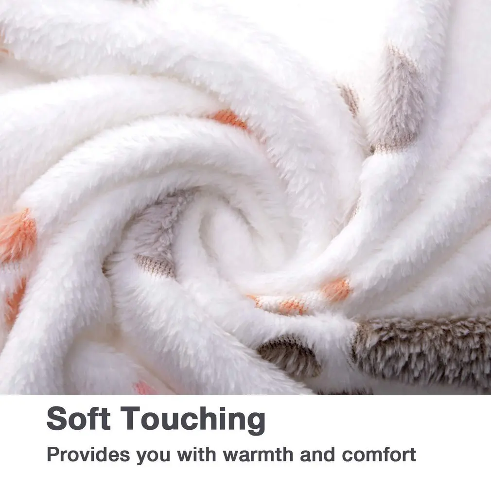 

Dog Claw Towel Rug Pet Mat Dog Bed Winter Warm Cat Coral Velvet Towel Blanket Sleeping Cover Towel Cushion Pet Supplies